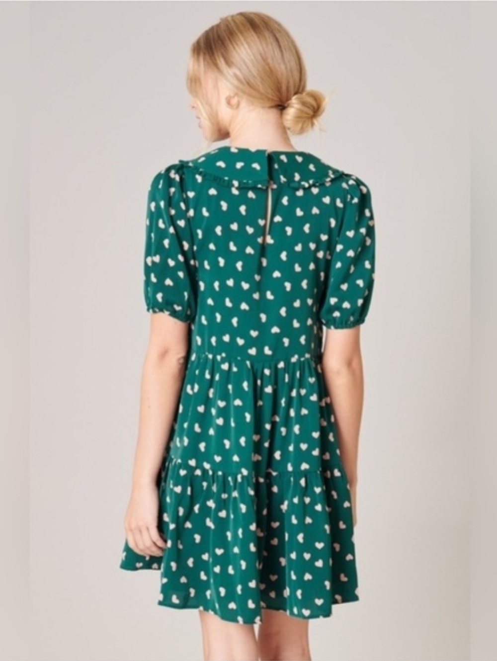 Sugar Lips Puff Sleeves Mini Dress. Small - Picture 2 of 6